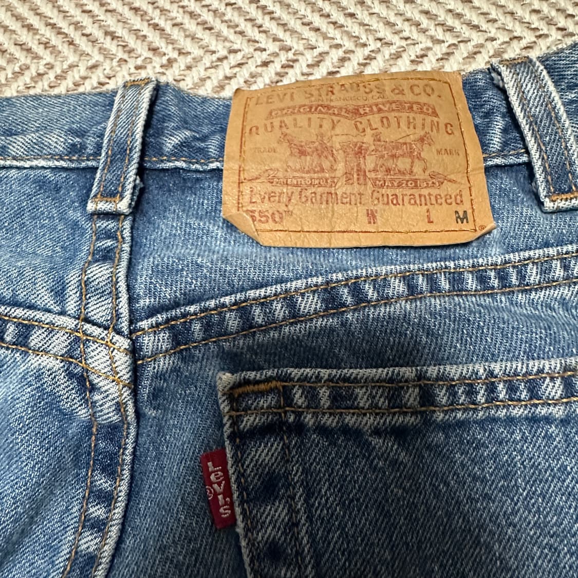 LEVI'S 550 00's usa made relaxed denim 상품이미지3