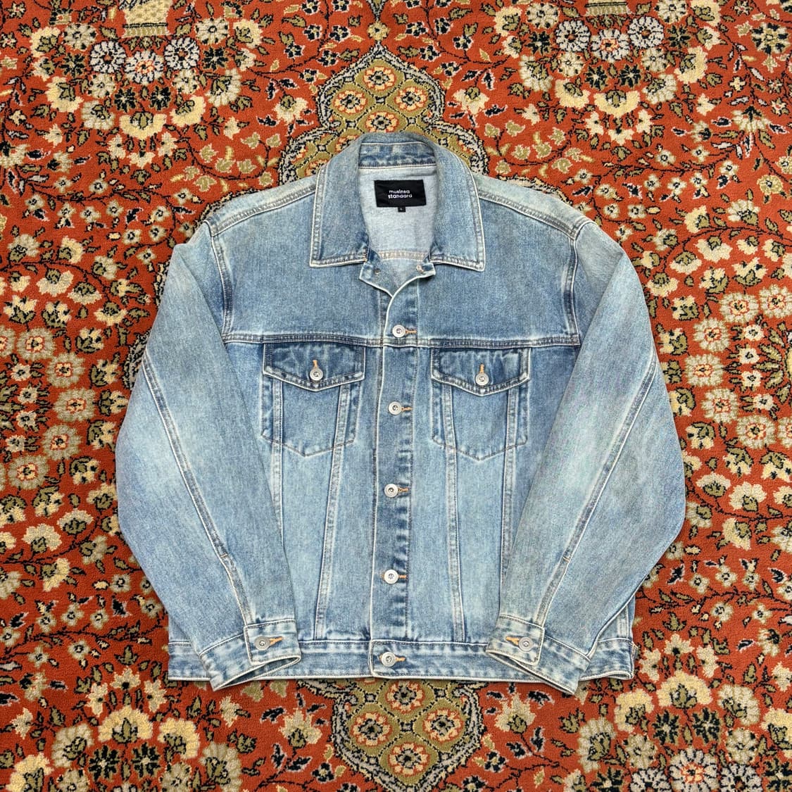 [L] 무신사 스탠다드 연청 3세대 데님 자켓 상품이미지1