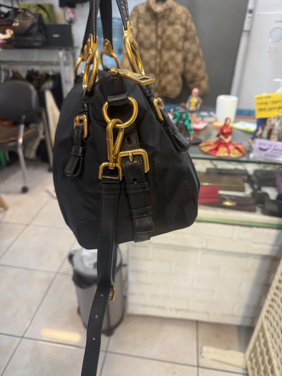 정품 프라다 나일론 2way백 팝니다 상품이미지5