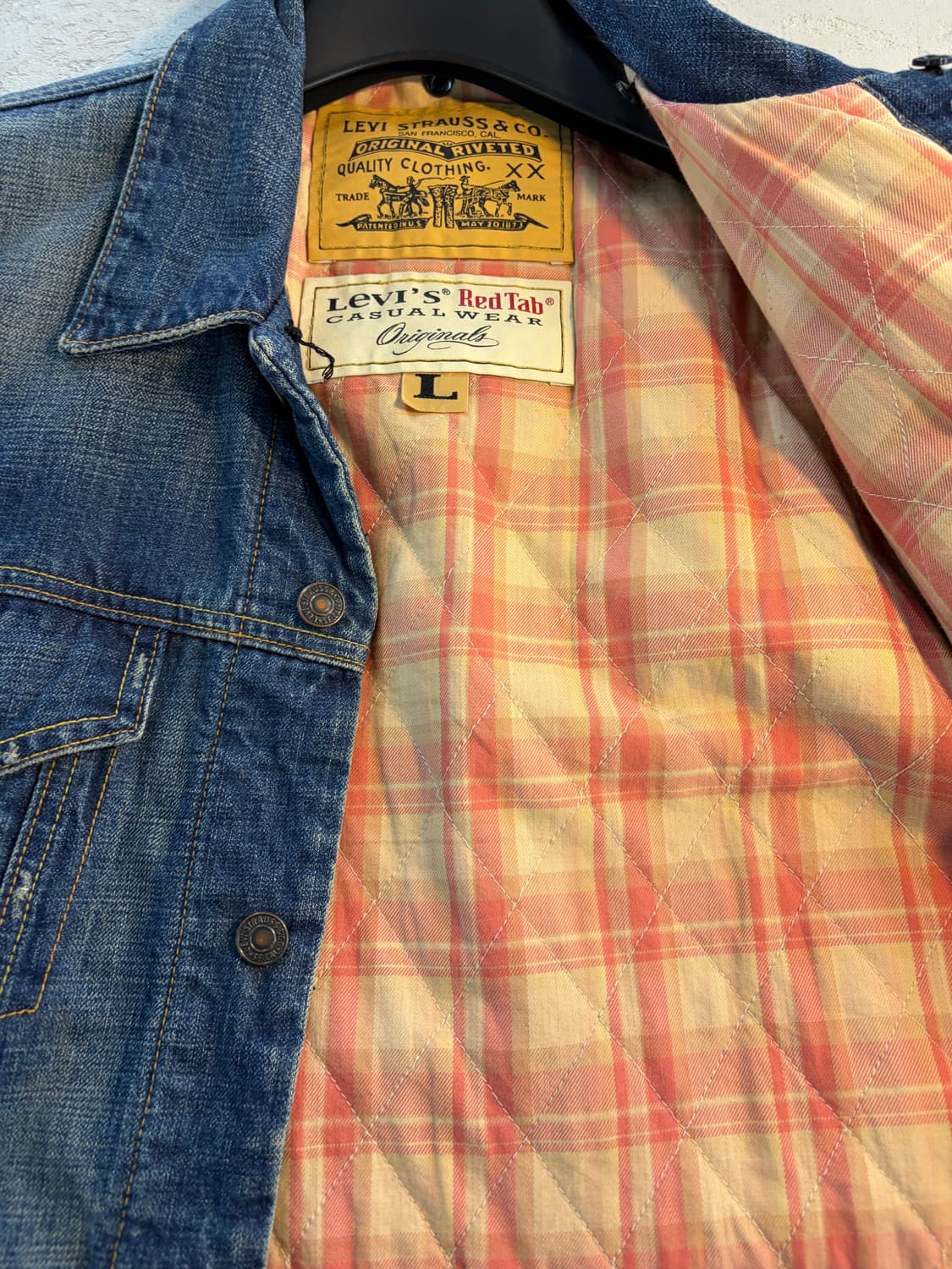 Levi's vintage redtab denim jacket L 상품이미지6