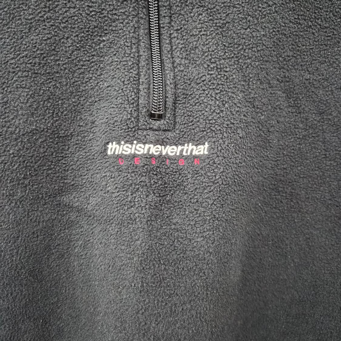 디스이즈네버댓 블랙 하프집업 플리스 남성 XL 상품이미지2