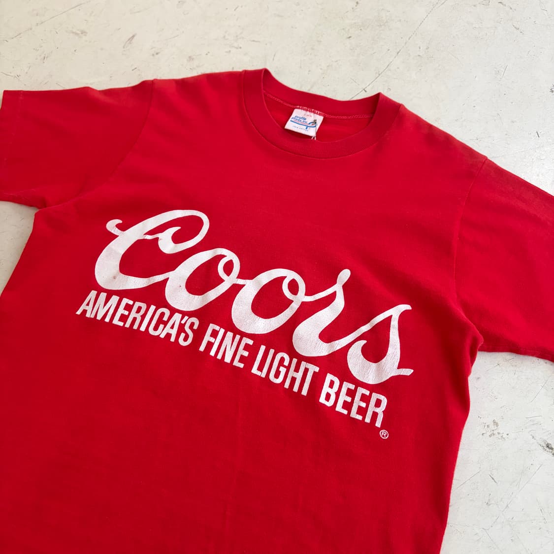 80s-90s USA Coors Banquet 싱글스티치 반팔티 S 상품이미지4