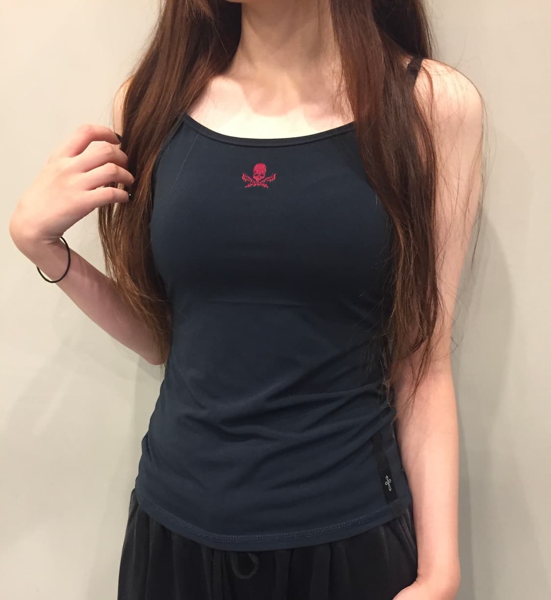 OZZ CROSS Skull Logo Black Tank Top 상품이미지1