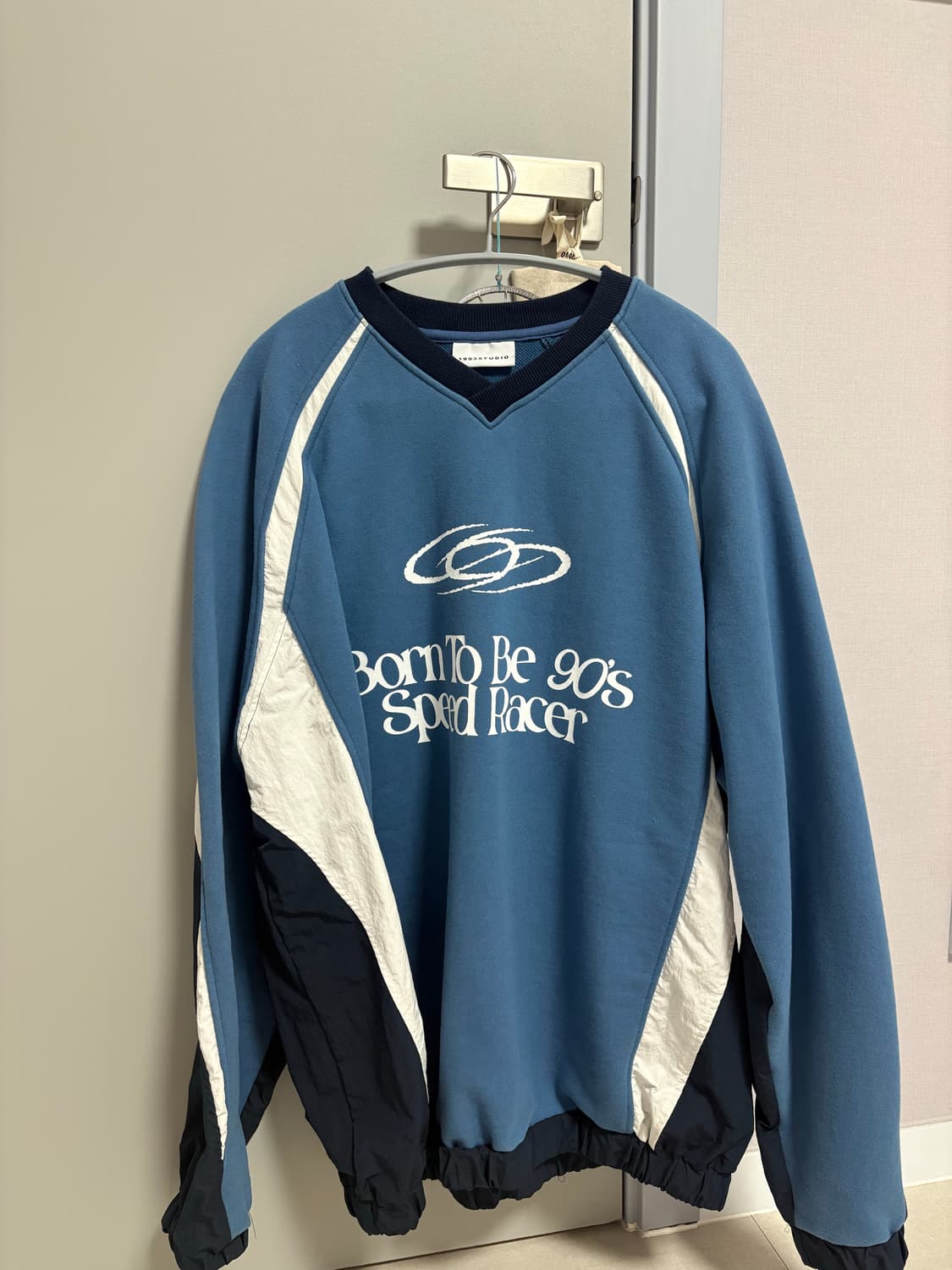 1993 스튜디오 스피드레이서 레글런 스웨트셔츠_빈티지블루 상품이미지3