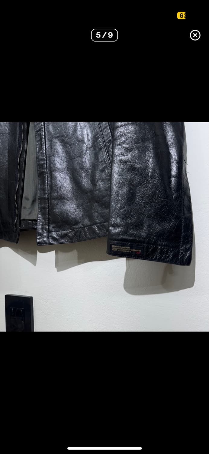 [M]디젤 싱글라이더 가죽자켓 상품이미지5