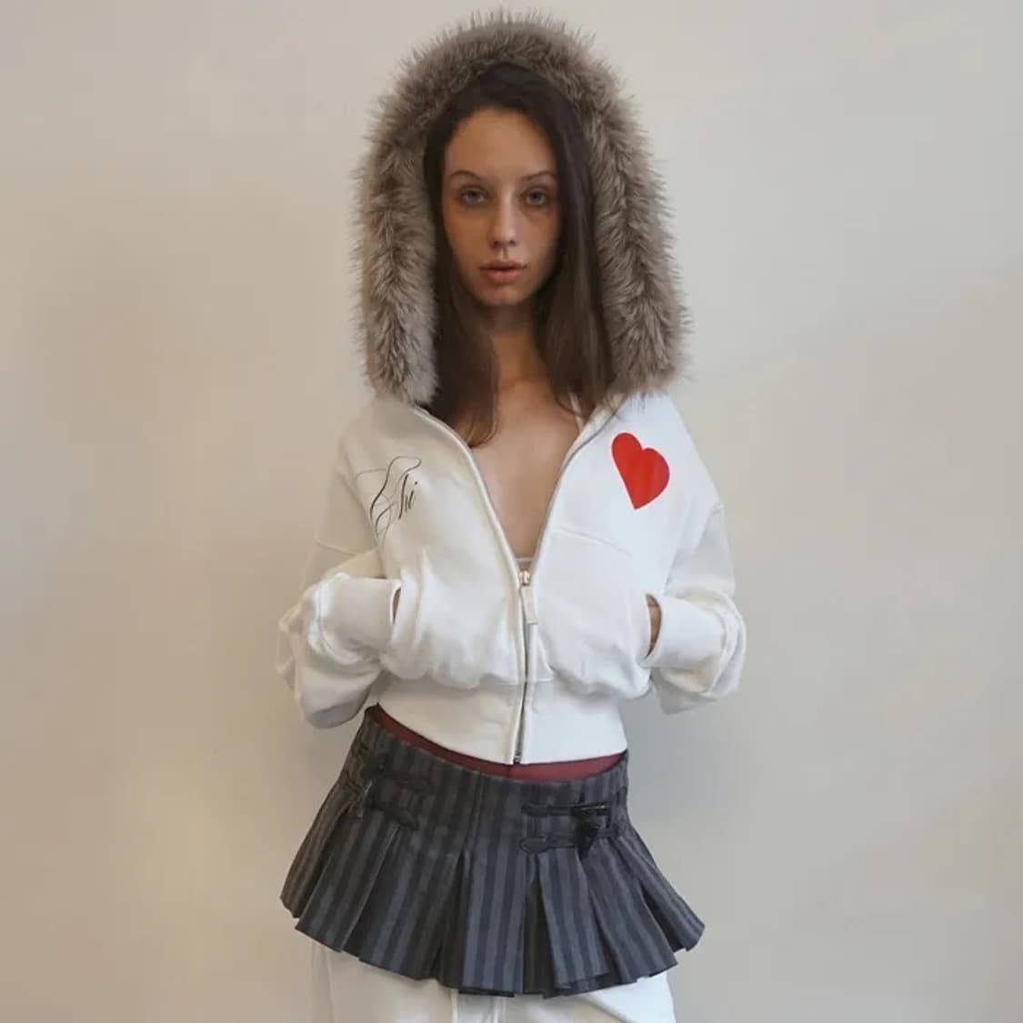 스컬프터 폭스퍼 후드집업 상품이미지2