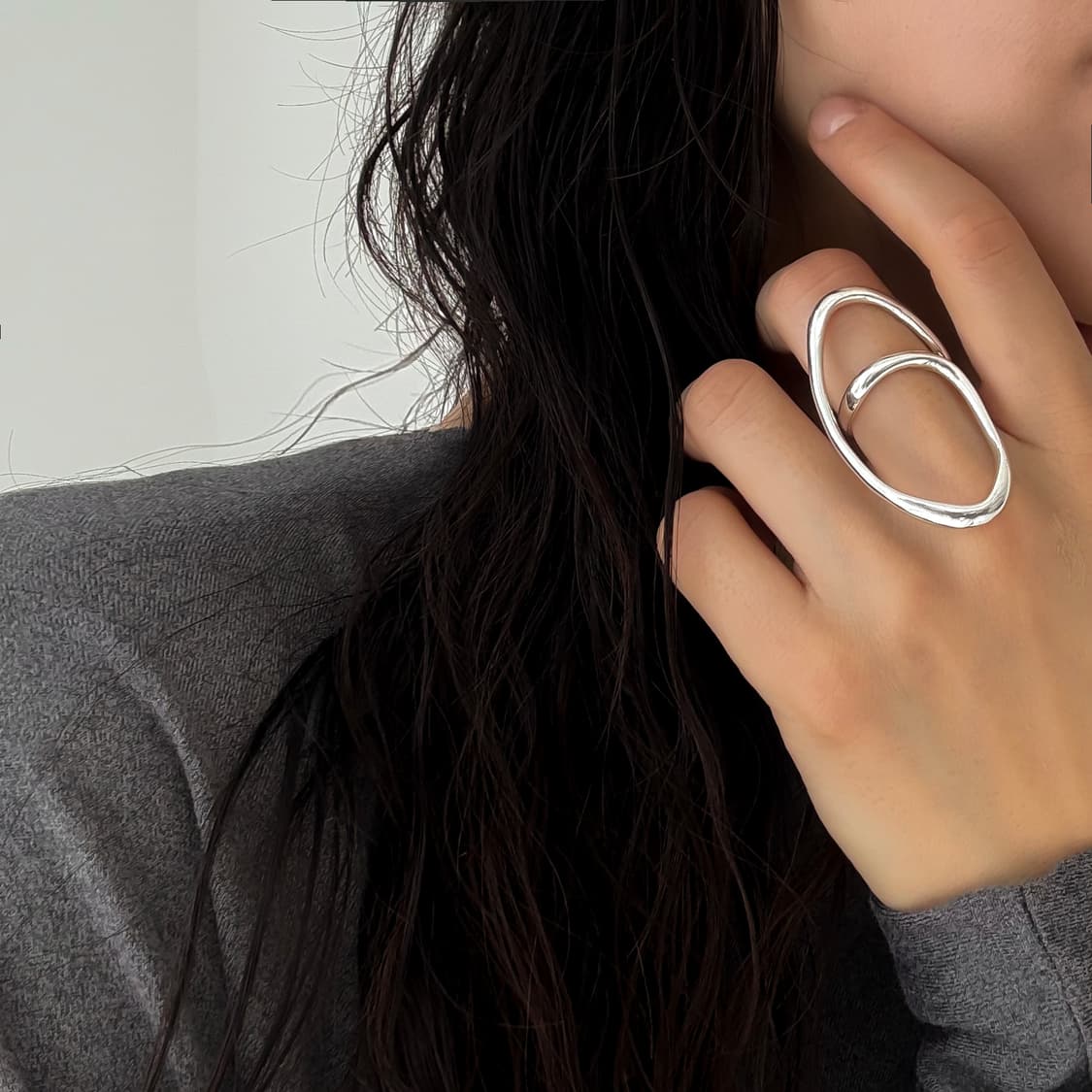 나선형볼드 925실버링 상품이미지2