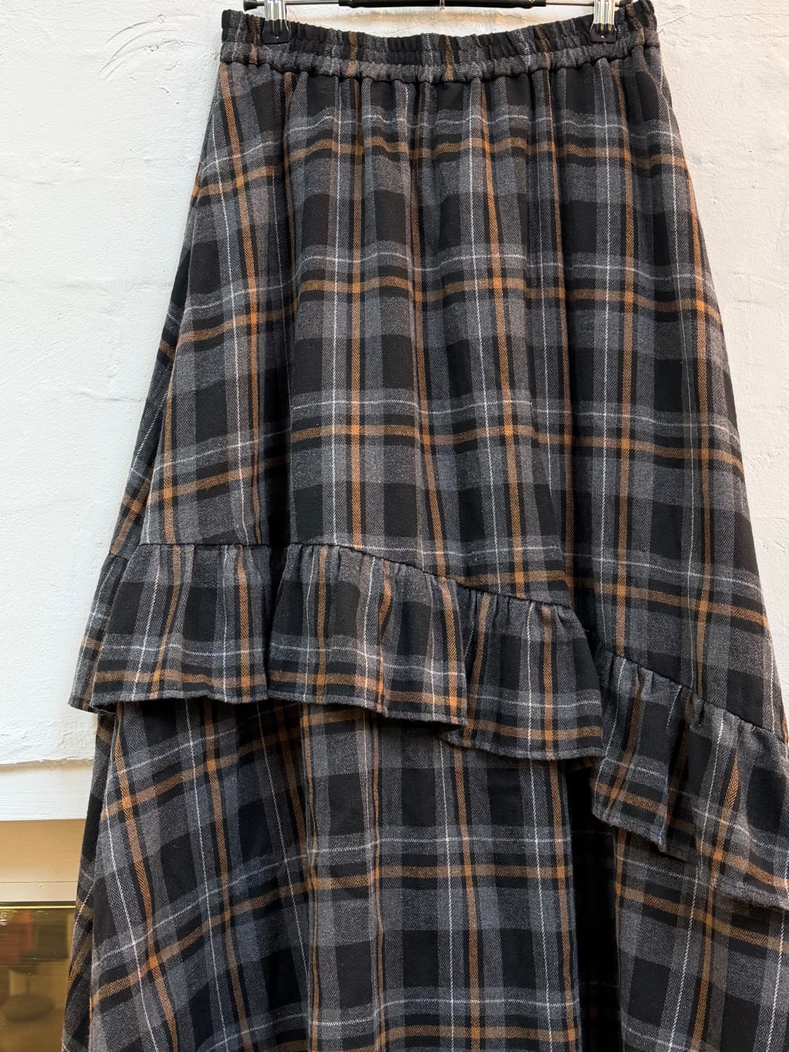 Niko and 니코 앤드 코튼 혼방 체크프릴 롱 스커트 F 상품이미지2