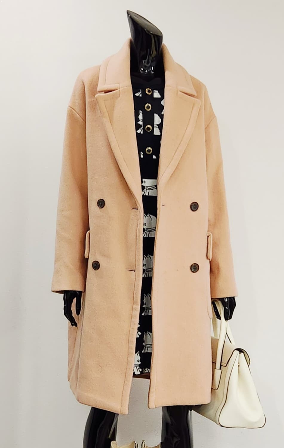 핑크 울코트  상품이미지1