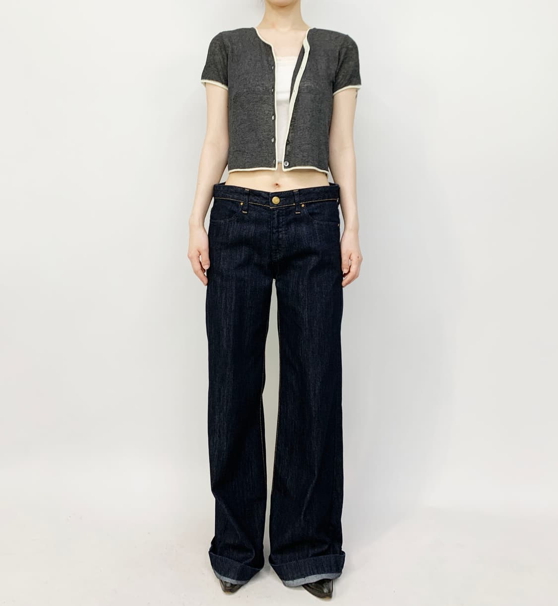 KRIZIA MAGLIA made in italy 반팔 가디건 상품이미지2