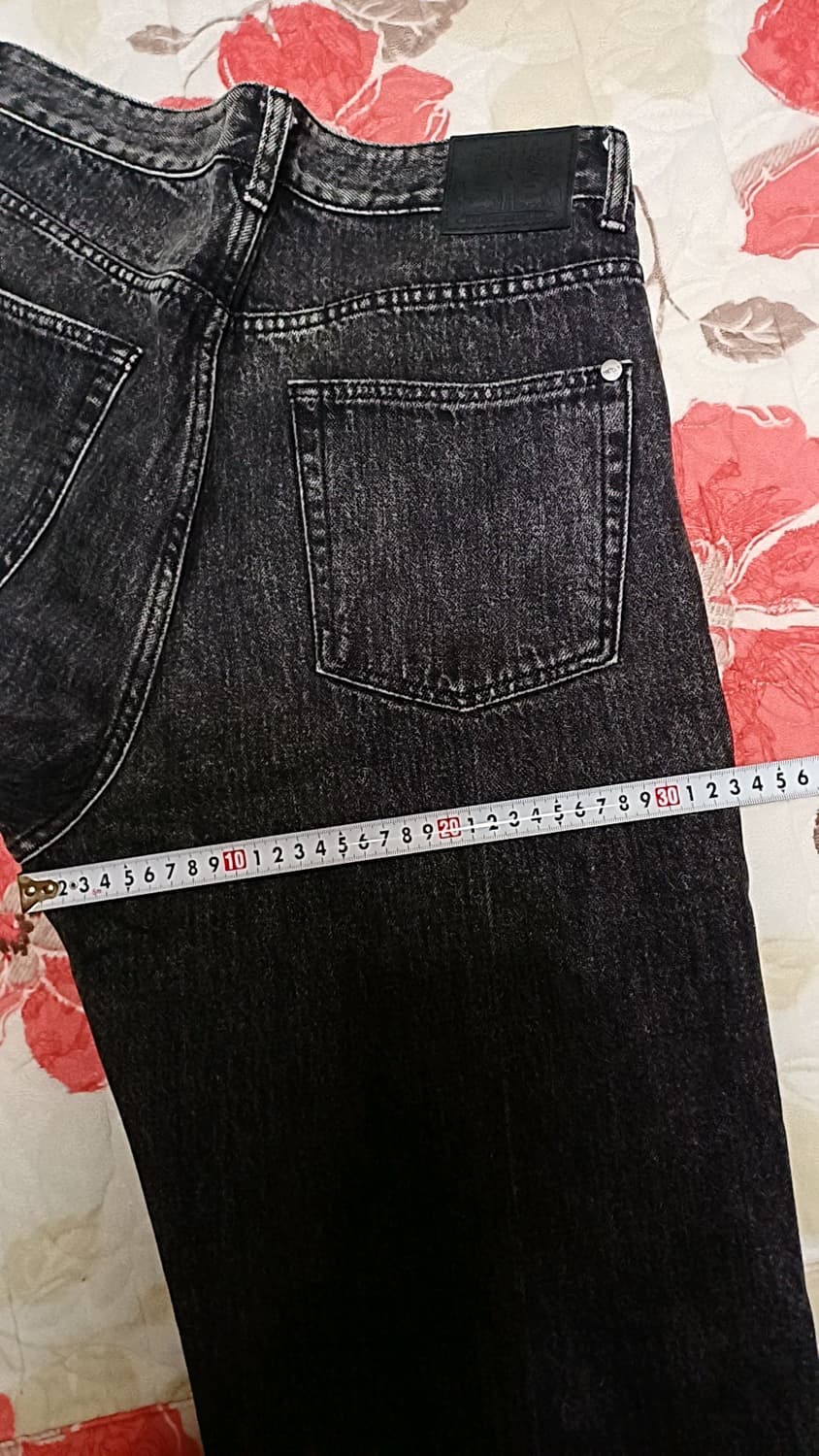 모드나인 와이드데님팬츠 30인치 기장107 상품이미지8