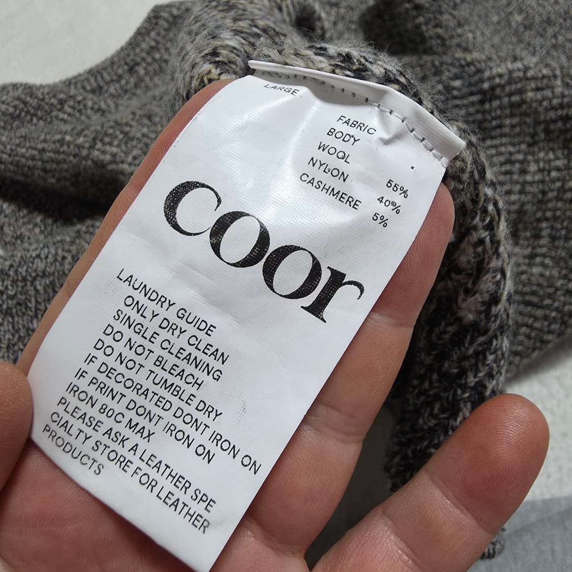 (L)쿠어 트위드 크루넥 니트  상품이미지4