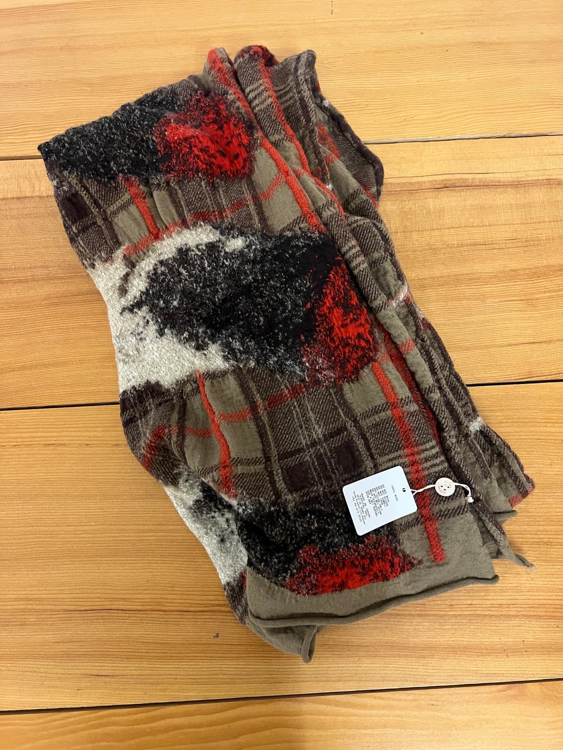 캐피탈 체크 페더 머플러 상품이미지4