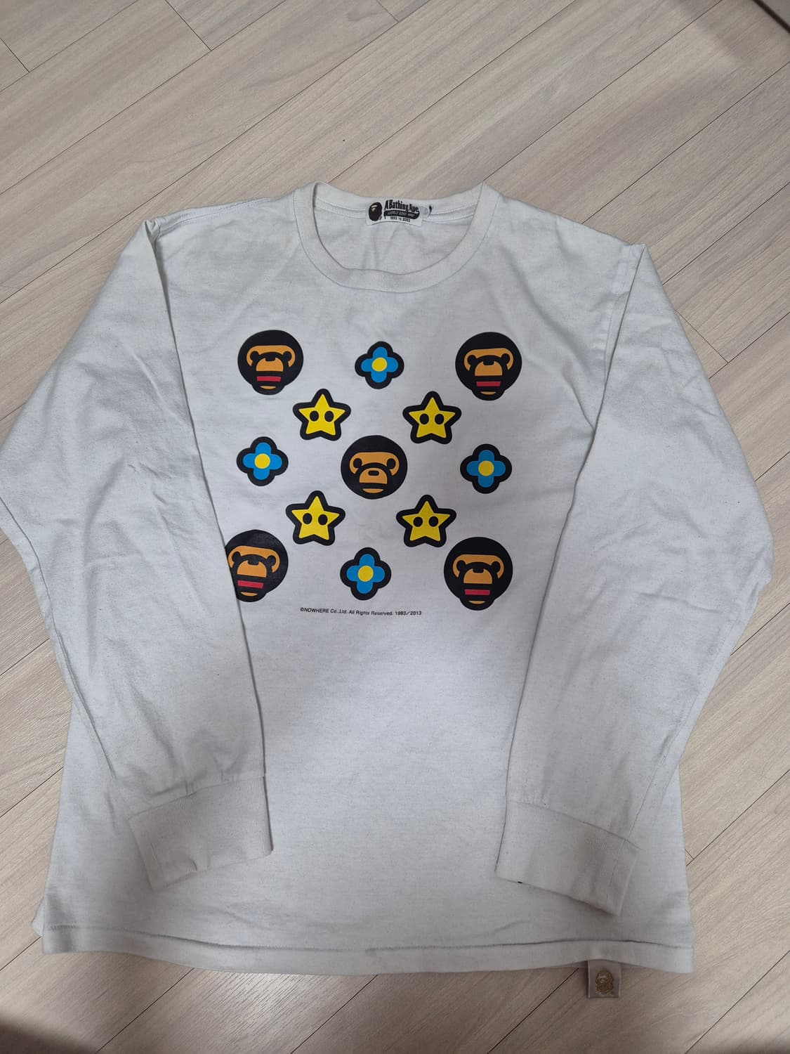 베이프 마일로 모노그램 롱 슬리브 상품이미지1