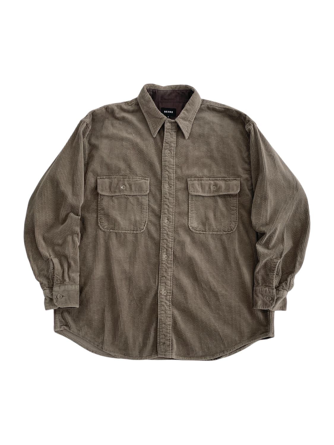 빔즈 오버사이즈 코듀로이 워크 셔츠 상품이미지1