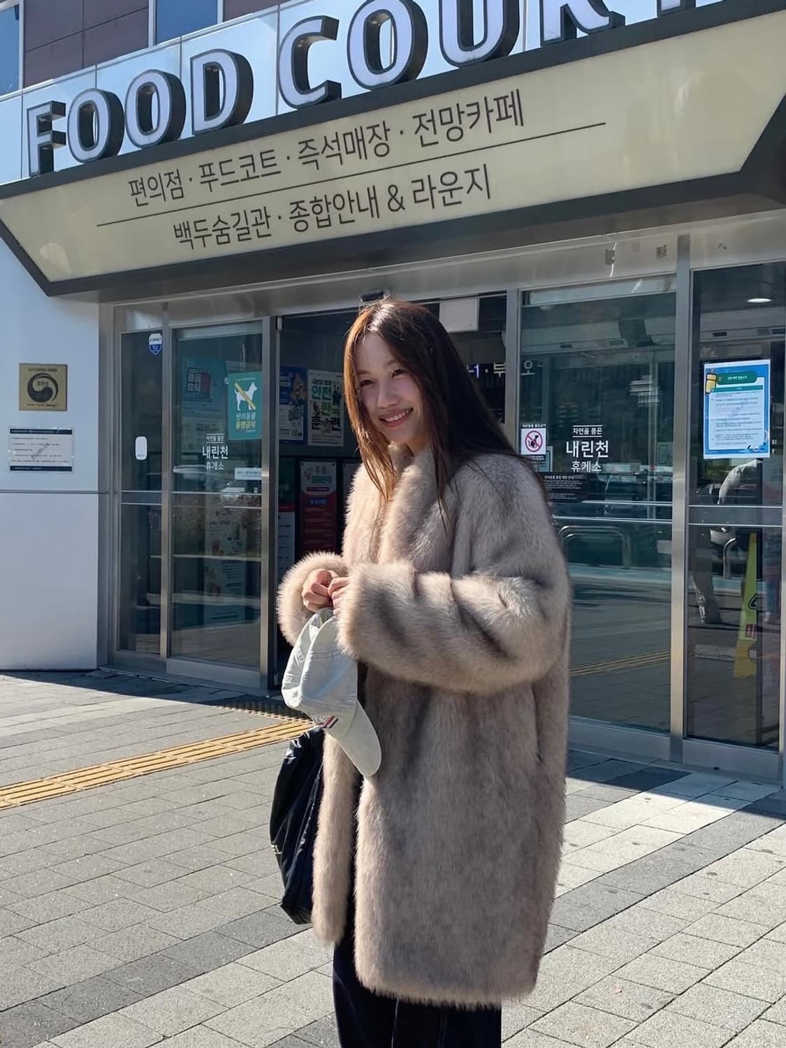 메종마레 글로우 폭스 퍼 코트 라이트 베이지 36 새상품 (품절 사이즈) 상품이미지8