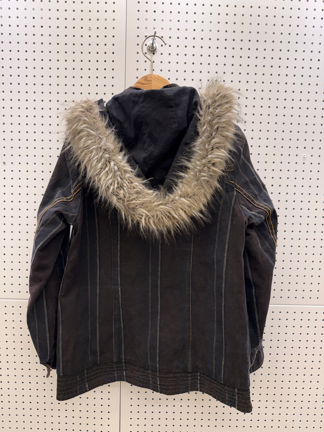 리바이스 퍼후드 스트라이프 데님 자켓 U979 상품이미지4