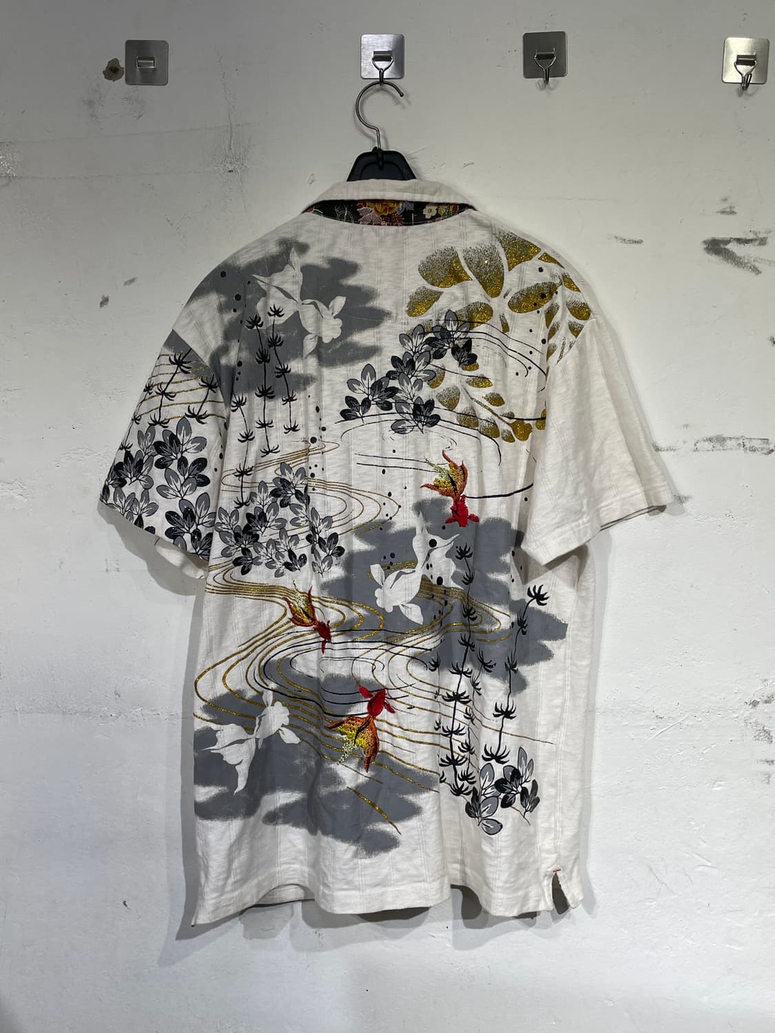 일본빈티지 오리엔탈 자수 반팔 티셔츠 L 상품이미지9