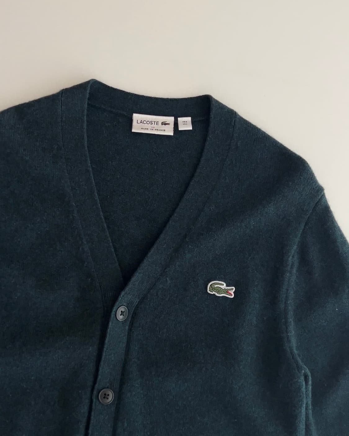 라코스테 그린 울 가디건  상품이미지2