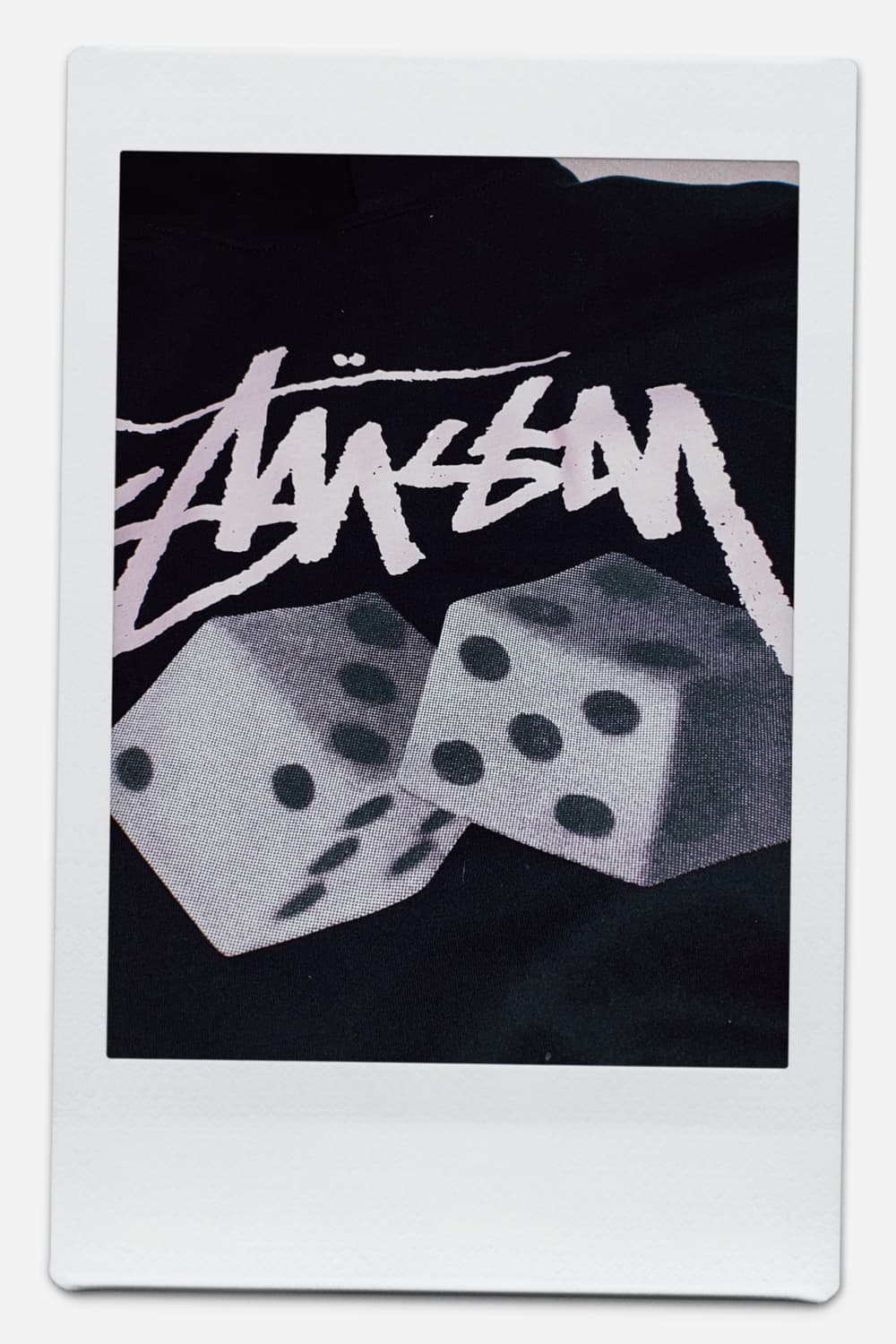 스투시 다이스 로고 블랙 후드티 상품이미지1