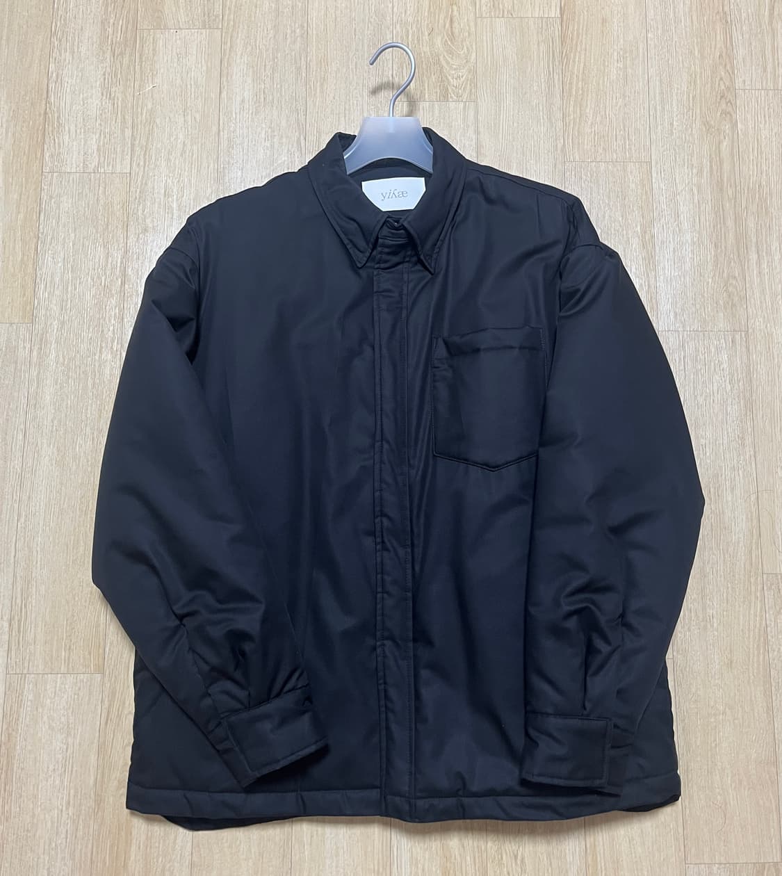 [M] 이예 yiyae 패딩 셔츠 자켓 블랙 상품이미지3