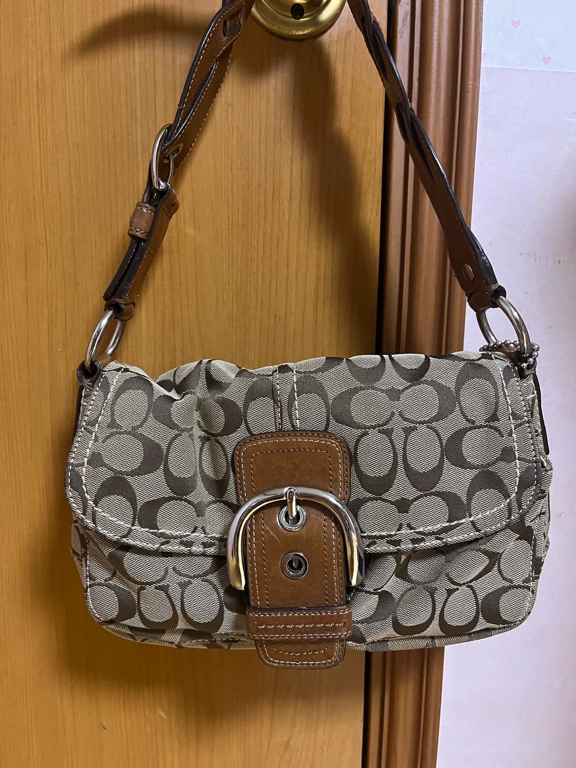 코치 시그니처 캔버스 포켓 소호백 상품이미지1