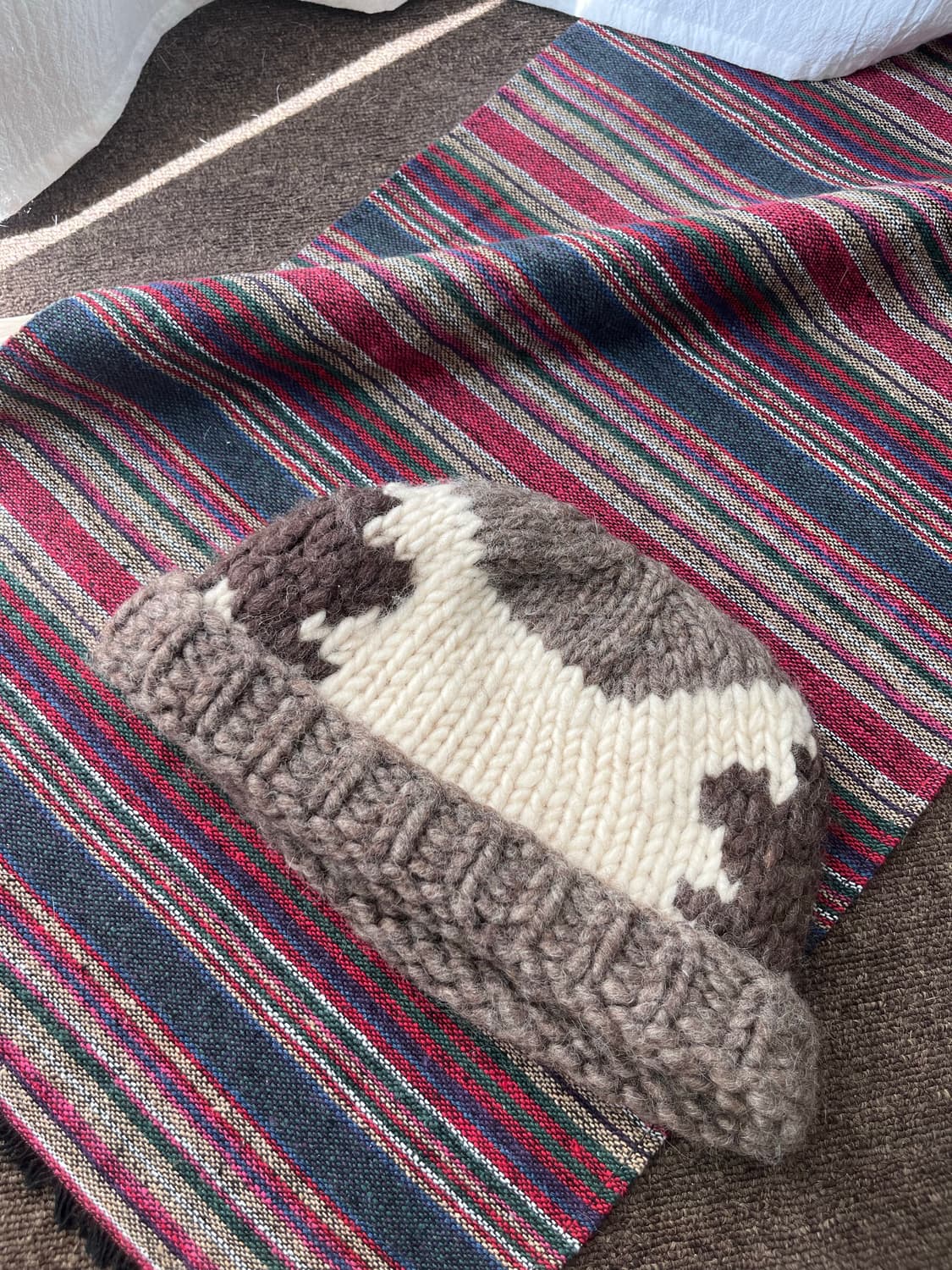 Canada vintage 코위찬 니트 비니 상품이미지2