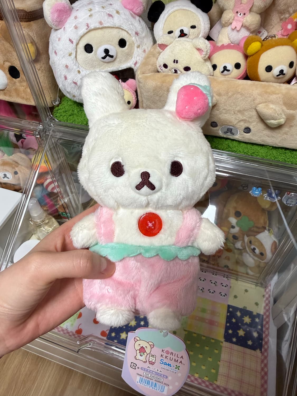 산엑스 정품 코리락쿠마 딸기 우사기 토끼  상품이미지1