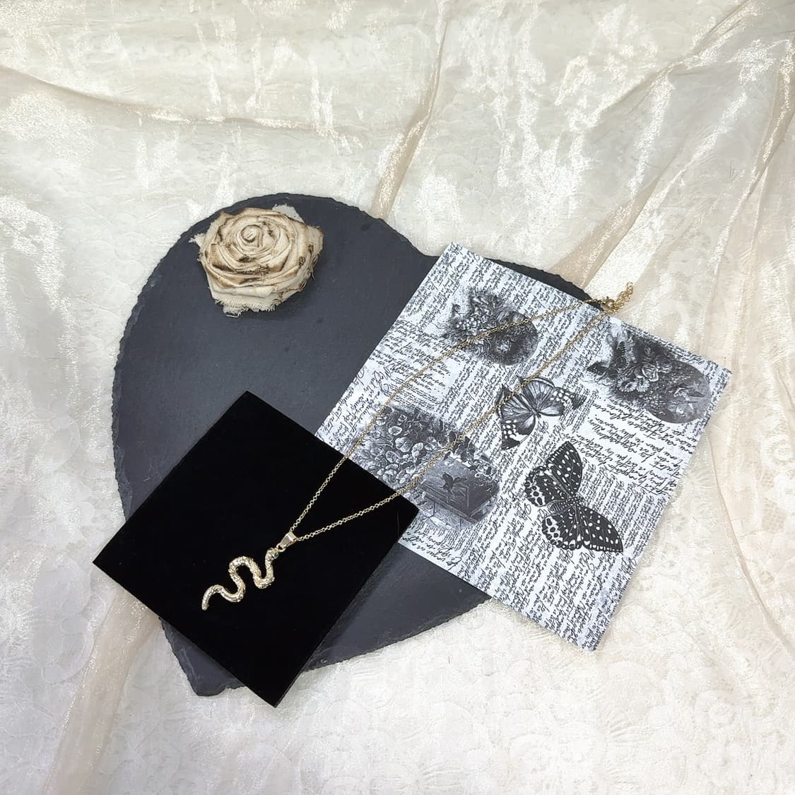 빈티지 뱀 목걸이 상품이미지2