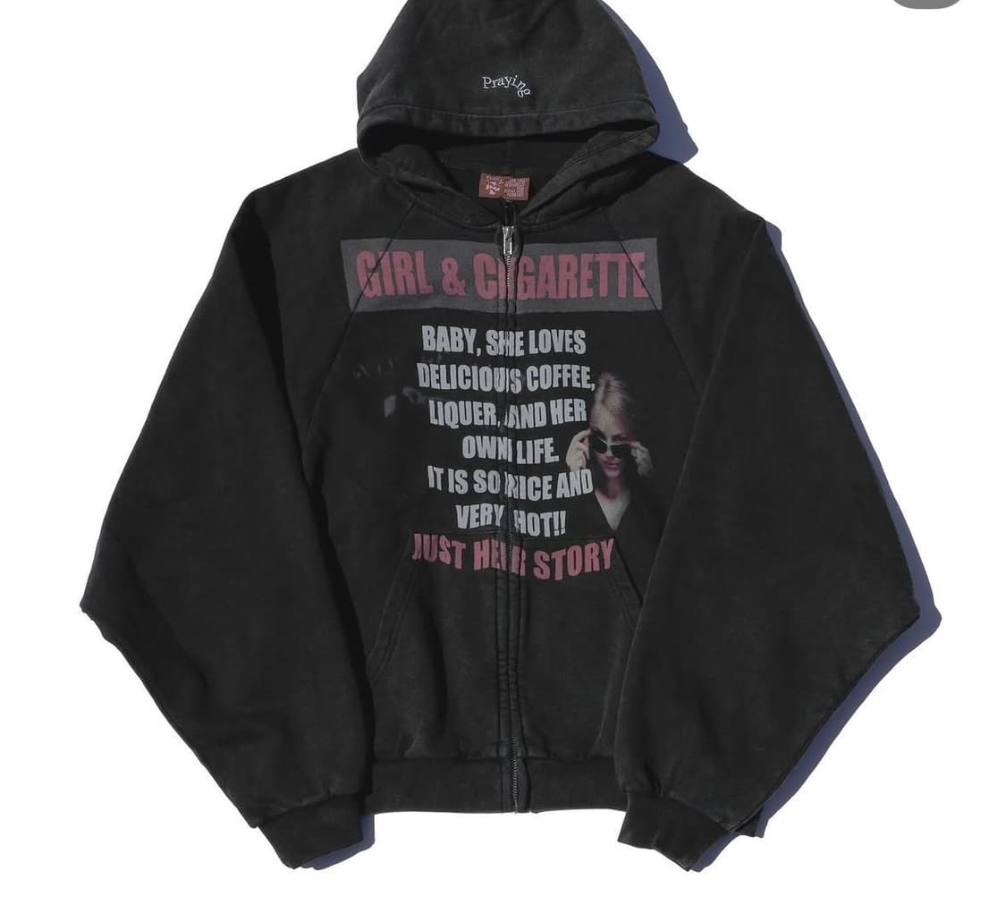 Praying 레터링 후드집업 M 상품이미지1