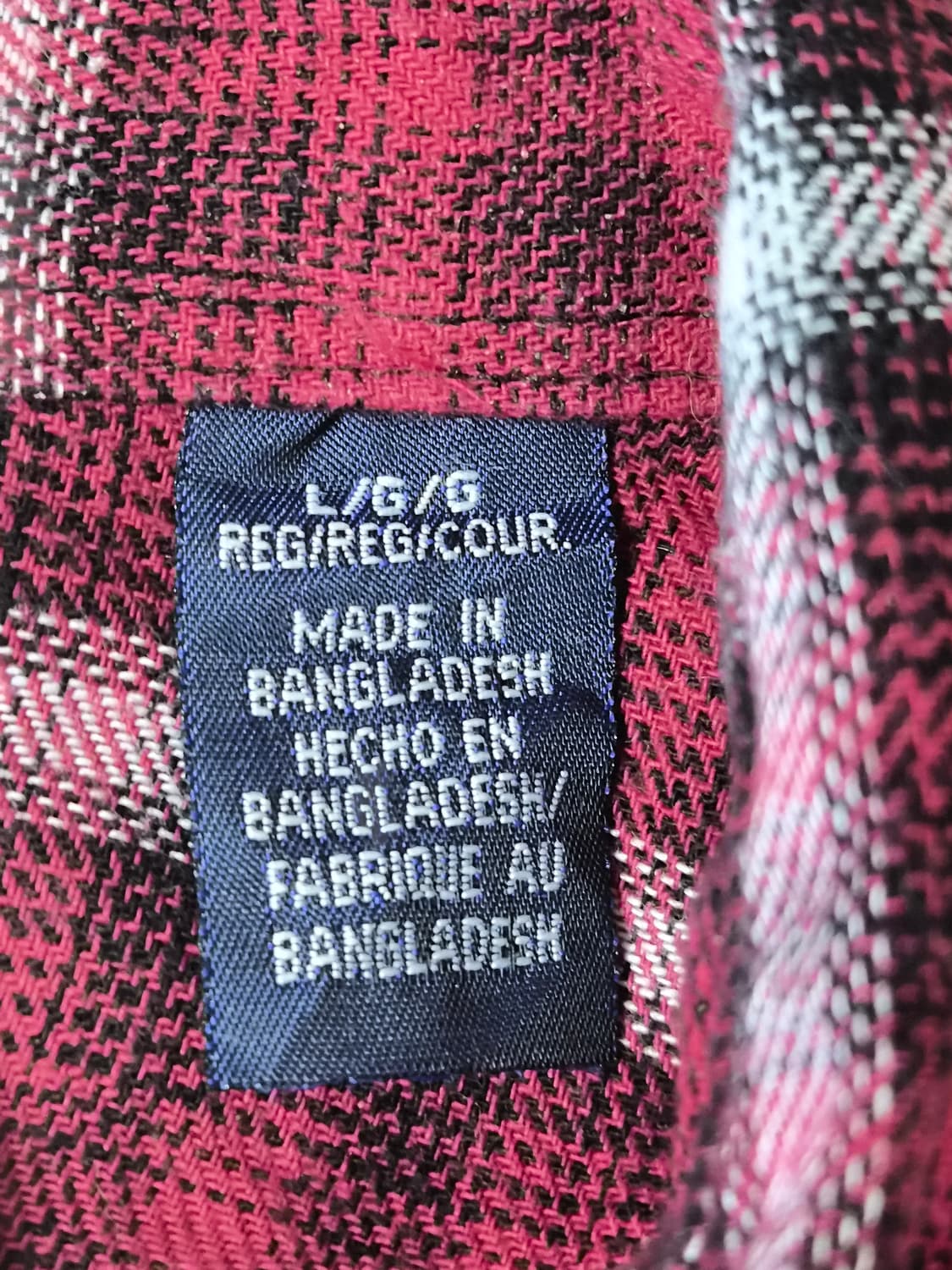 랭글러Wrangler 레트로 체크 웨스턴 셔츠 L사이즈 - S325 상품이미지5