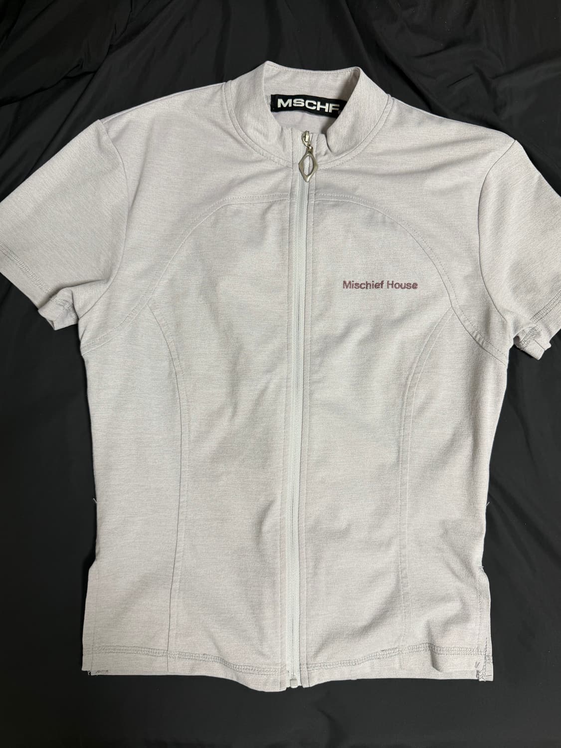 미스치프 mock neck zip up 퍼플그레이 s 상품이미지5