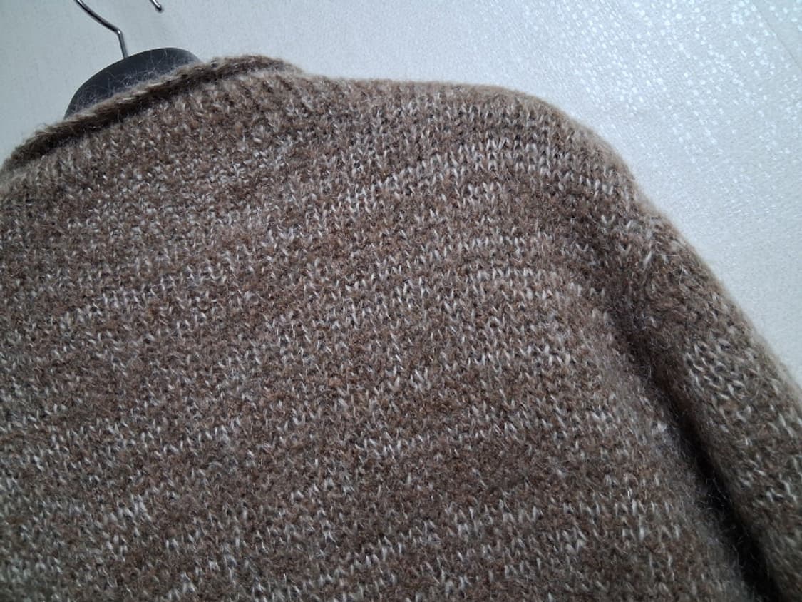 일본빈티지 수입 ALSEINE 짙은 모카컬러 모헤야 울니트 66고품질 부 상품이미지5