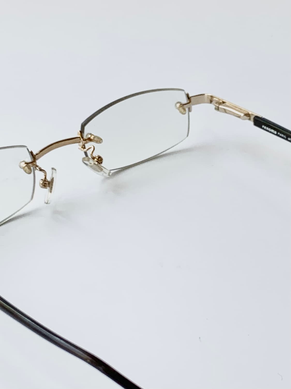 [픽키-608] Renoma 골드 무테 안경 스퀘어 클래식 사각 프레임 상품이미지5