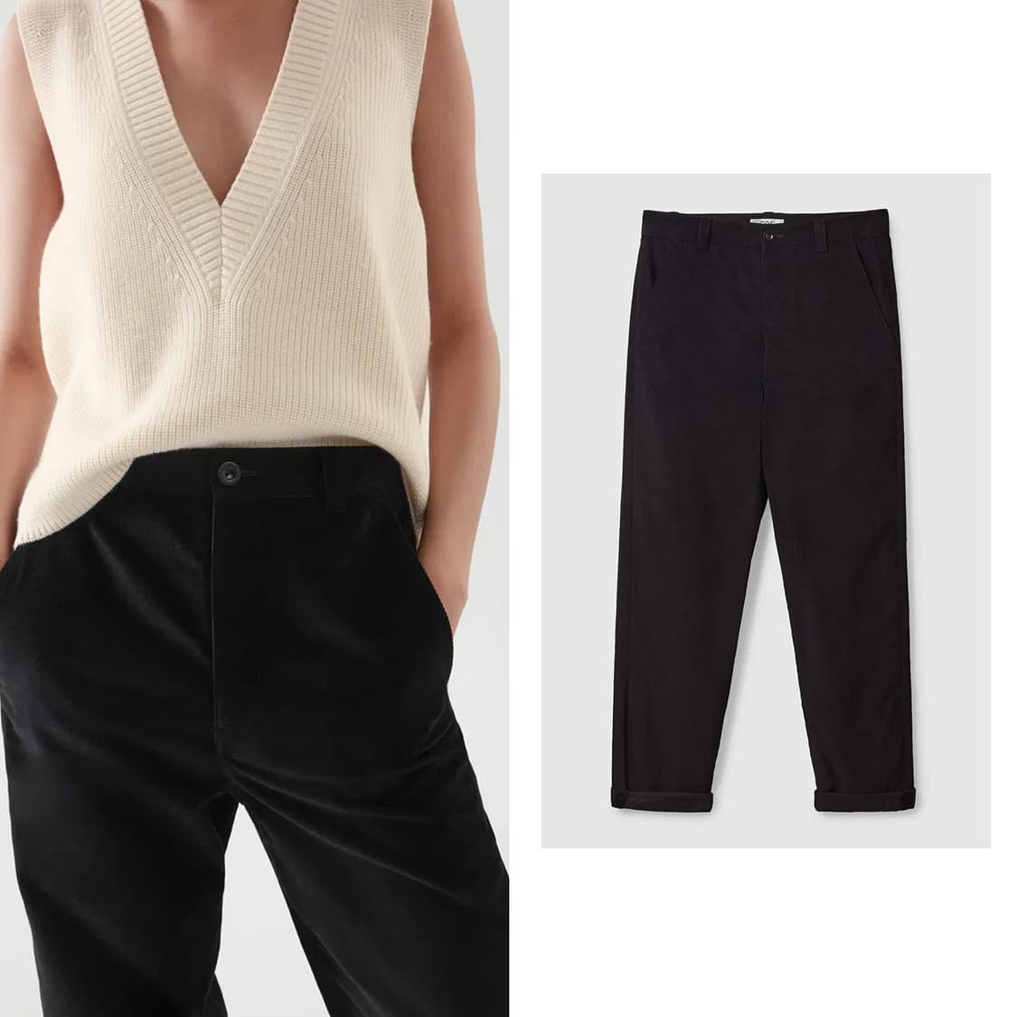 코스 COS 22 스트레이트 핏 코듀로이 치노 상품이미지2