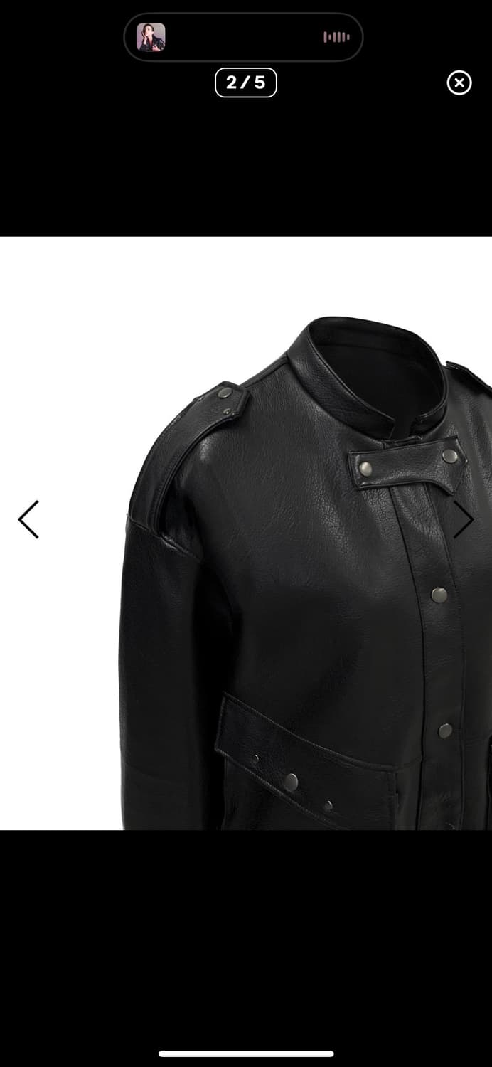 0104 공일공사 VEGAN LEATHER EPAULET JUMPER 상품이미지2