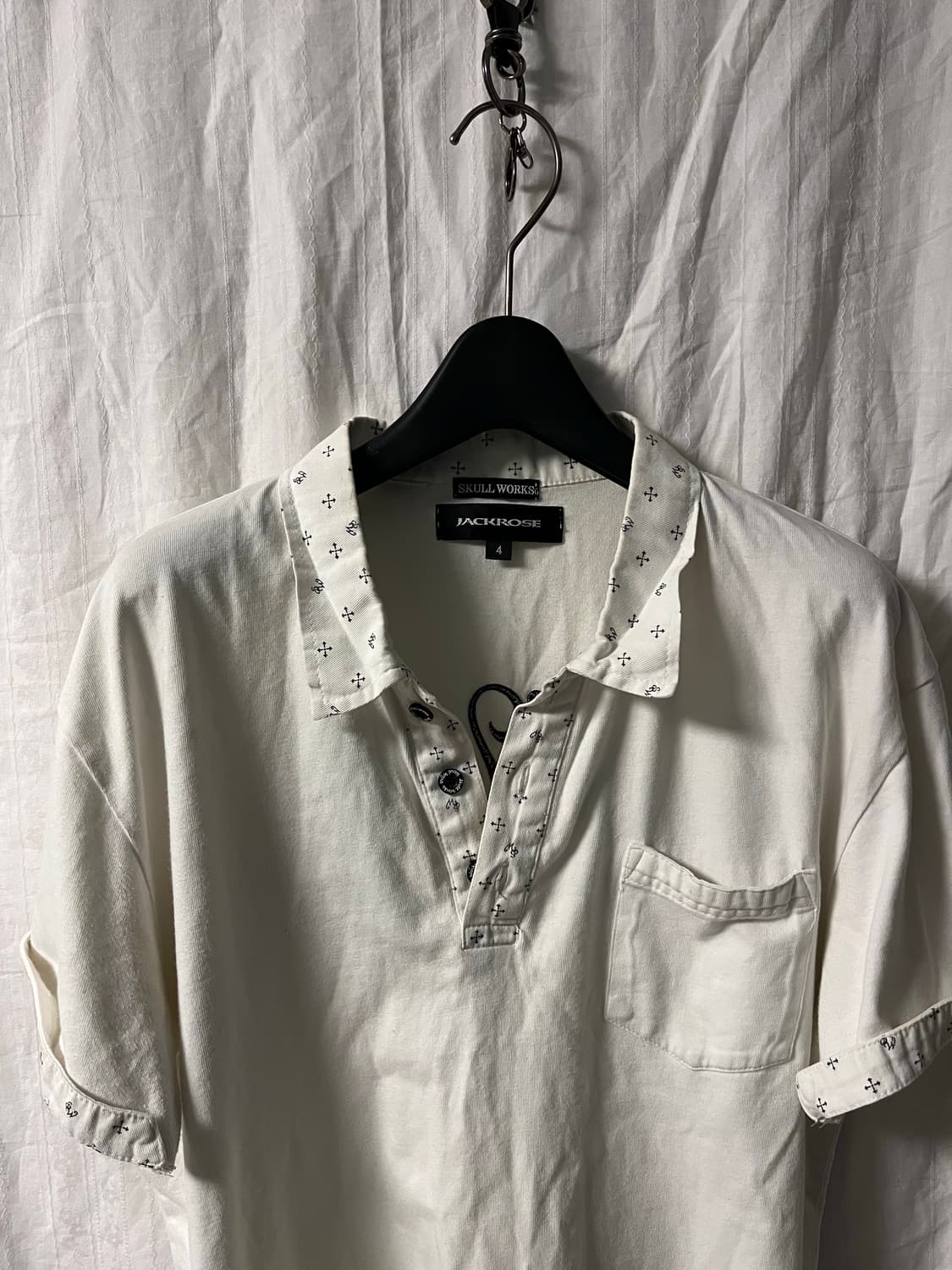 Jack Rose Cross Detail Polo Shirt 상품이미지2