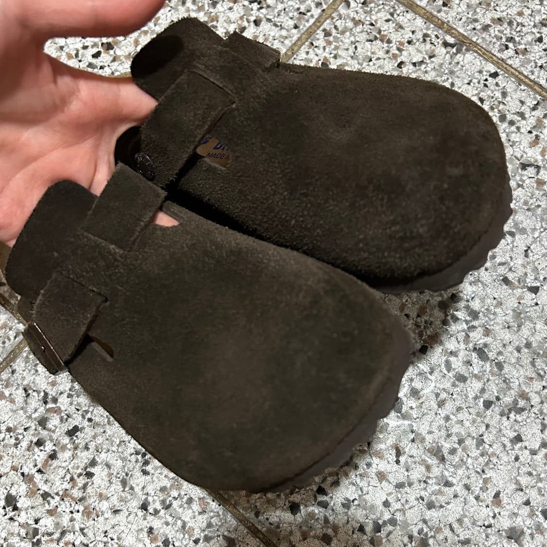 버켄스탁 보스턴 스웨이드 레더 모카 네로우 250(39) 상품이미지7