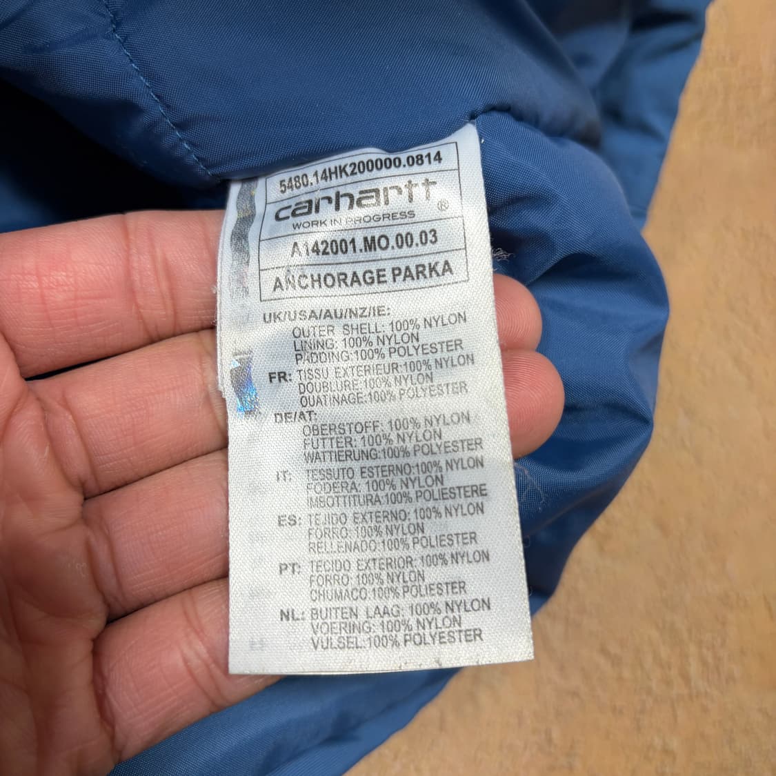 칼하트 앵커리지 패딩 파카 상품이미지5