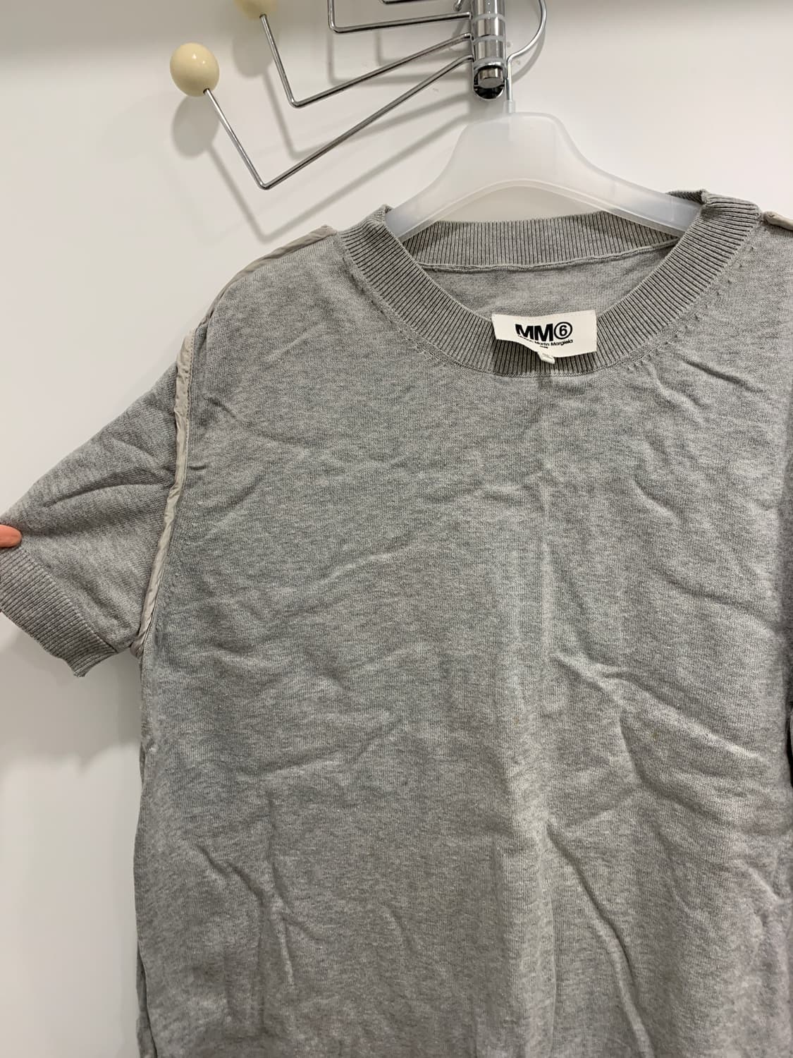 [MM6] 마르지엘라 파이핑 반팔 니트 (리버시블O) 상품이미지2