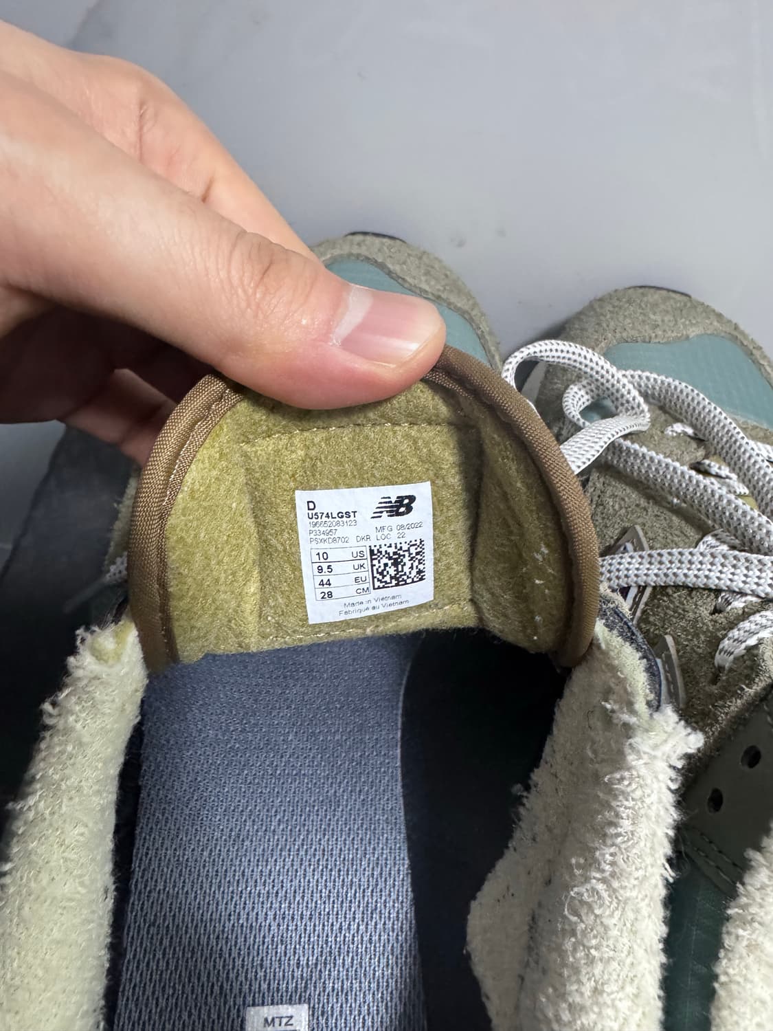 뉴발란스x스톤아일랜드 574 레거시 그린 상품이미지3