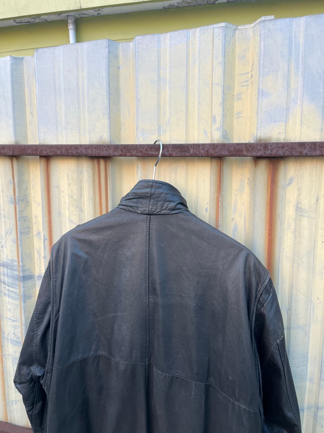 Vintage 리얼 레더 붐버자켓 상품이미지4