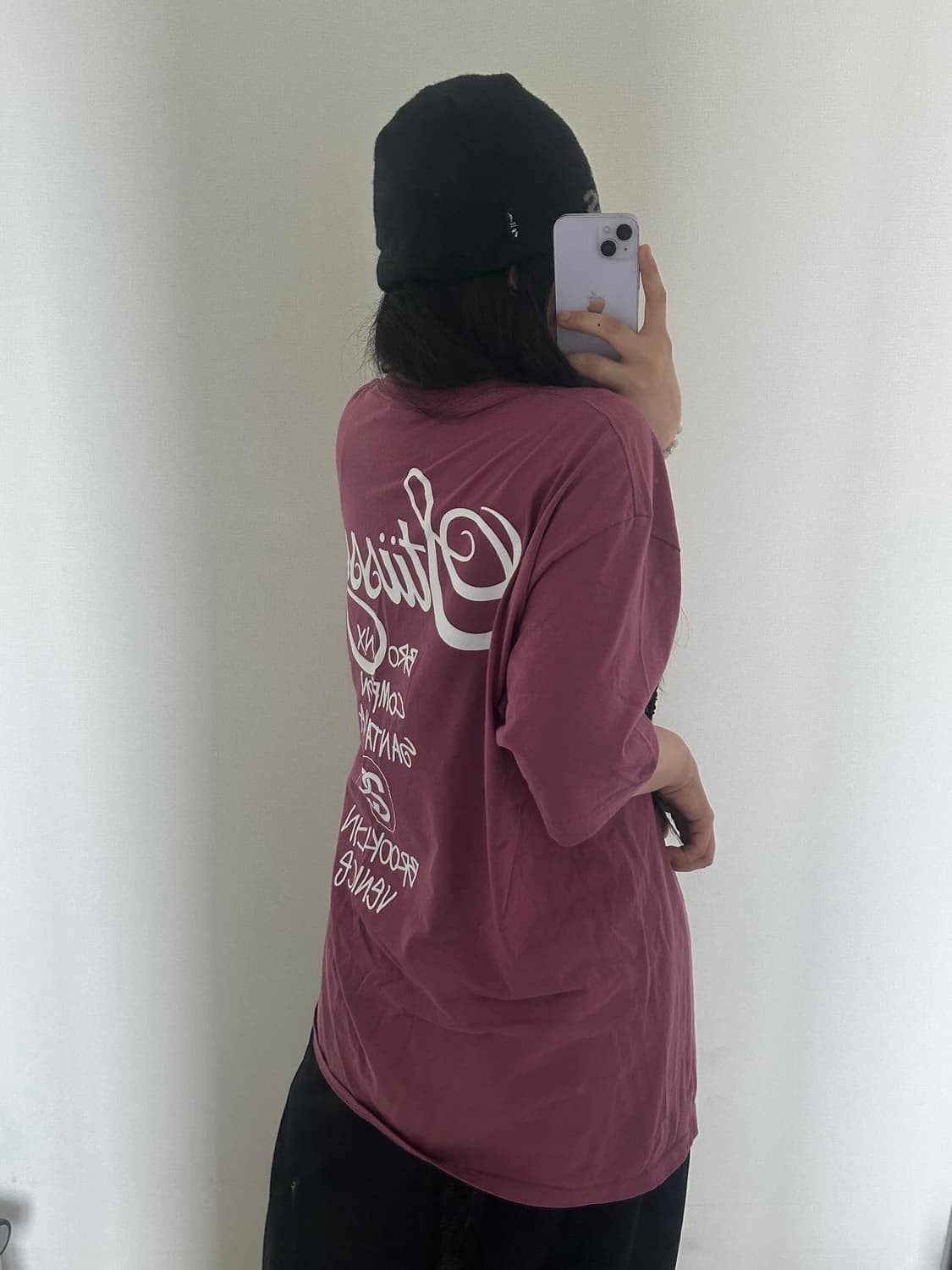 stussy 스투시 월드투어 티셔츠 베리 2024  XL 상품이미지3