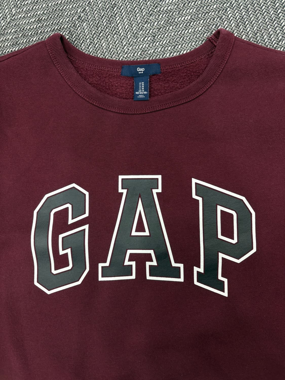 Gap 갭 맨투맨 버건디 상품이미지2