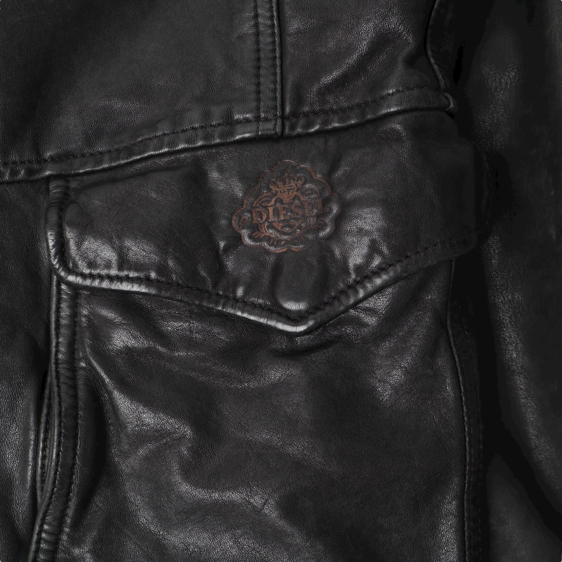 디젤 카우레더 멀티 포켓 레더자켓 상품이미지3