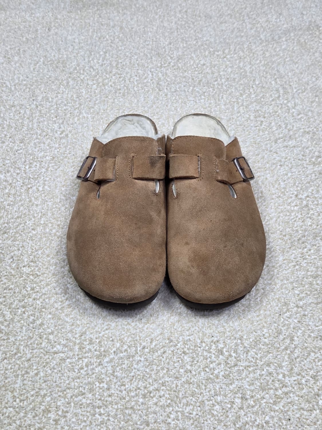 [오즈웨어 어그] 코르크 스웨이드 양털 클로그 슬리퍼 | 00222 상품이미지2