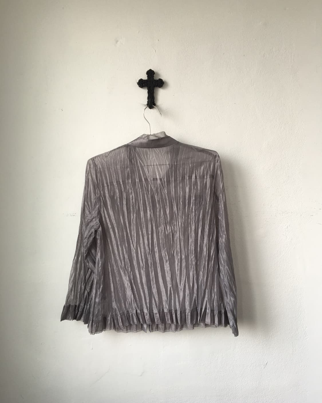 Glossy pleats shirt 상품이미지3