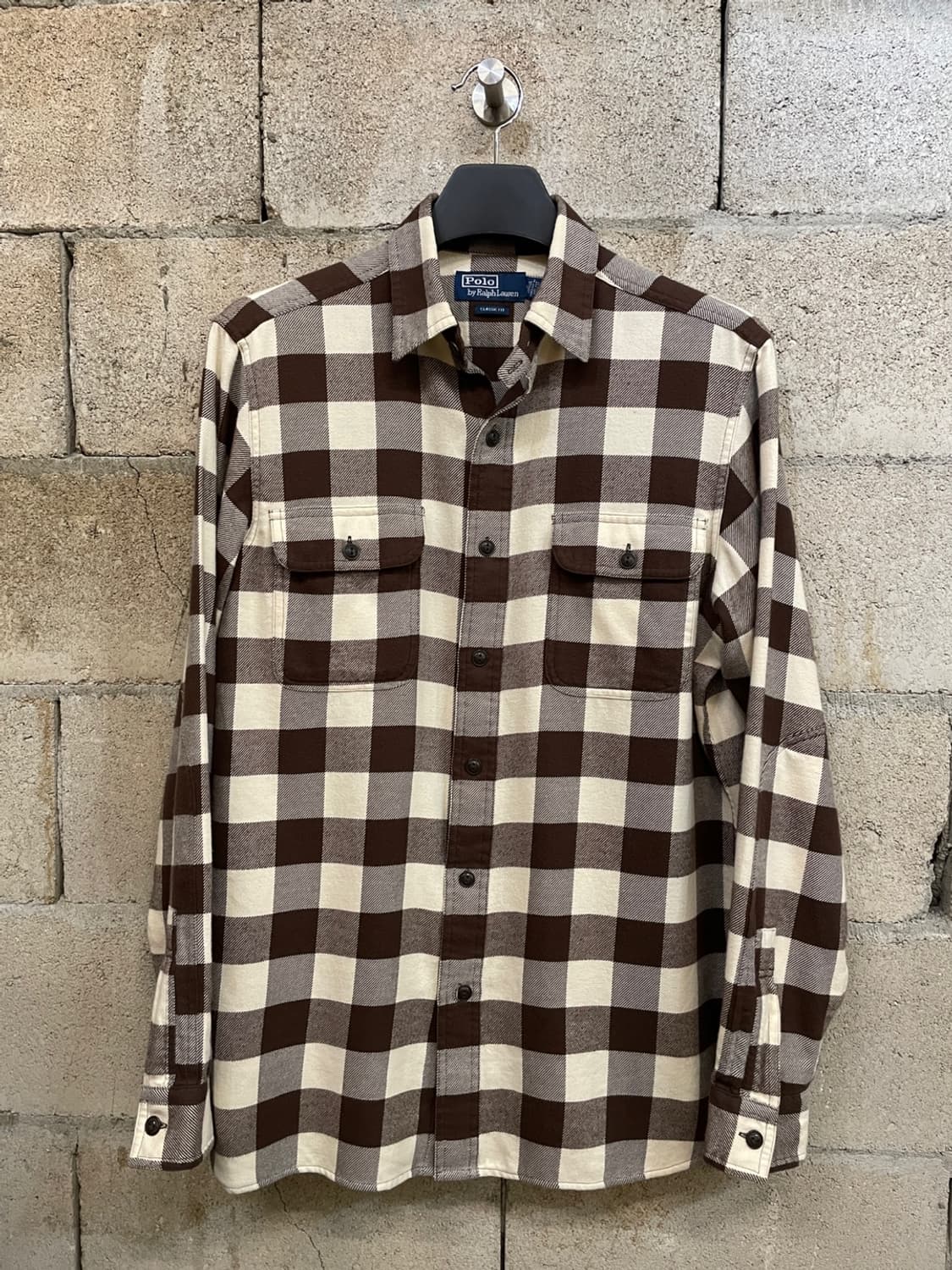 폴로 랄프로렌 브라운 체크 워크 셔츠  상품이미지1