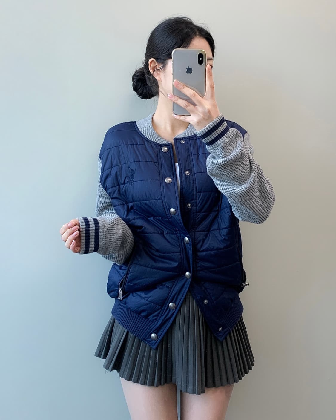 폴로 니트 패딩 상품이미지2