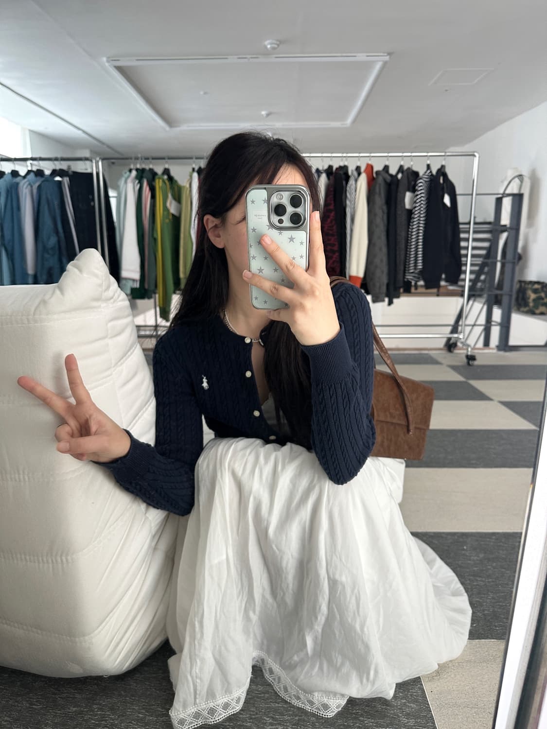 폴로 랄프로렌 네이비 케이블 니트 가디건 상품이미지4